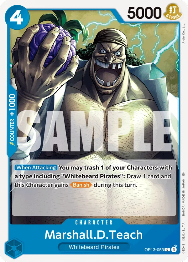 Marshall.D.Teach OP13-053 – One Piece Card Game Character