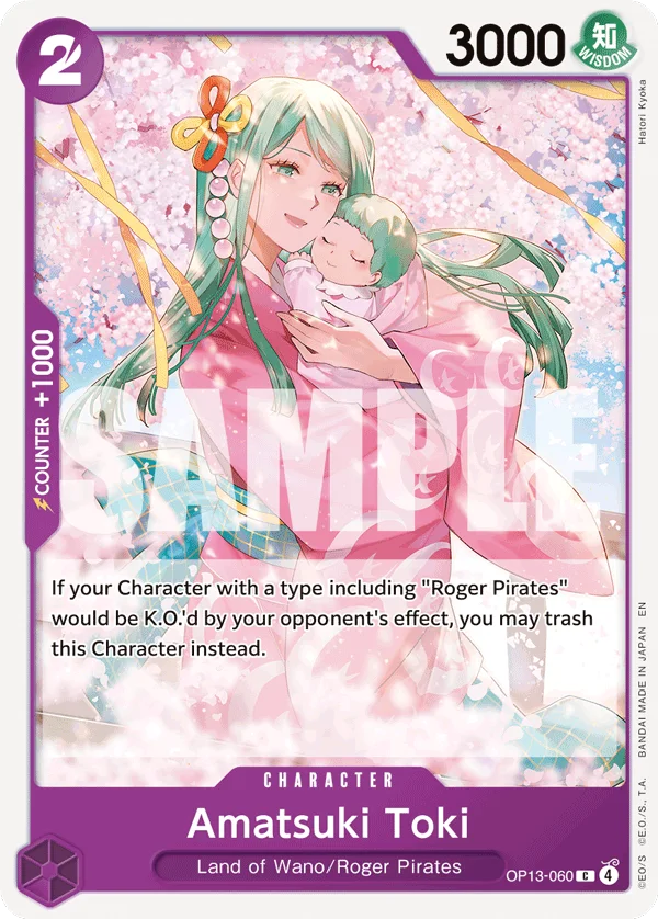 Amatsuki Toki OP13-060 – One Piece Card Game Character