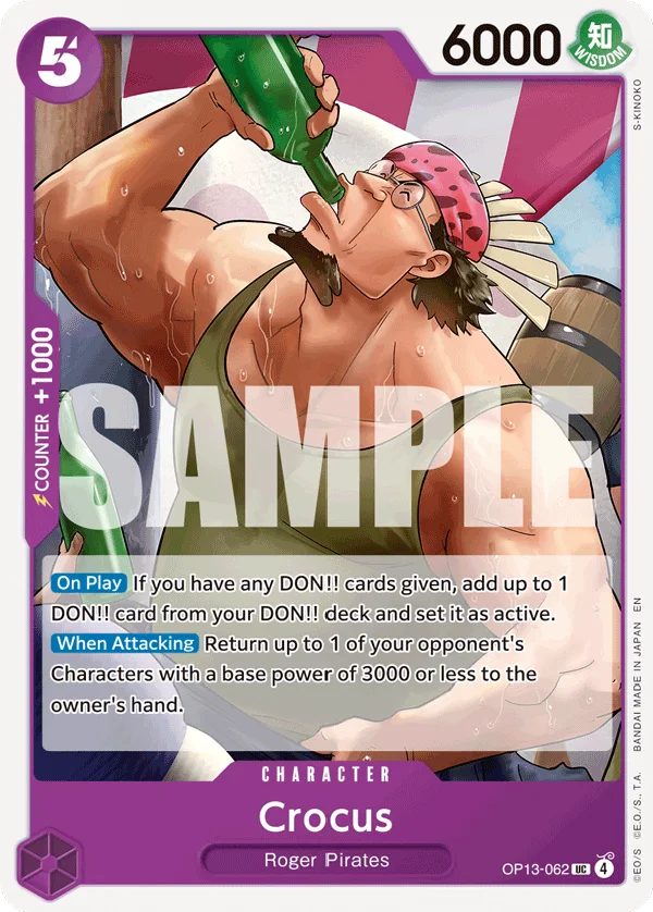 Crocus OP13-062 – One Piece Card Game Character
