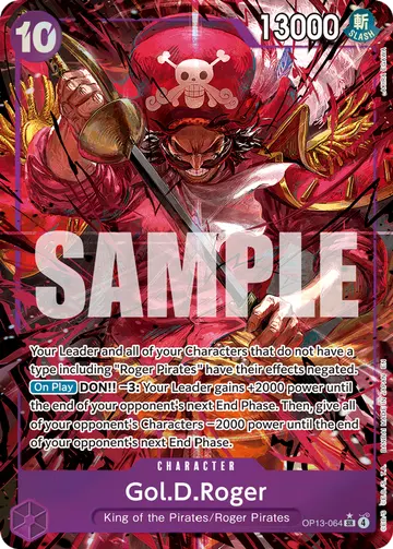 Gol.D.Roger OP13-064 (Alternate art)