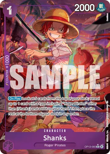Shanks OP13-065 (Alternate art)