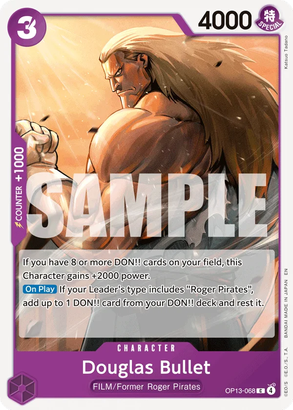 Douglas Bullet OP13-068 – One Piece Card Game Character