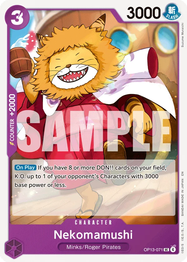 Nekomamushi OP13-071 – One Piece Card Game Character
