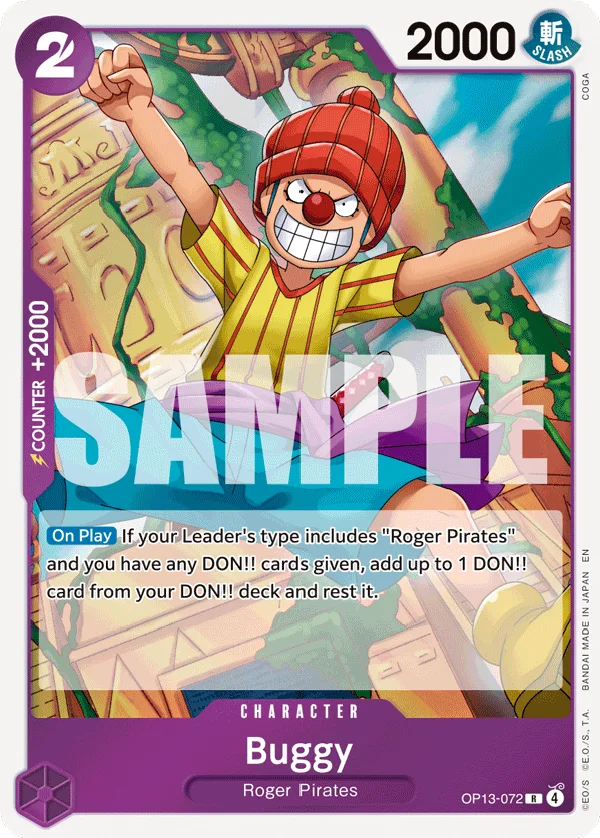 Buggy OP13-072 – One Piece Card Game Character