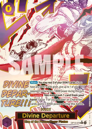 Divine Departure OP13-076 (Alternate art)