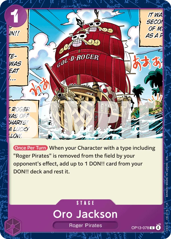 Oro Jackson OP13-078 – One Piece Card Game Stage