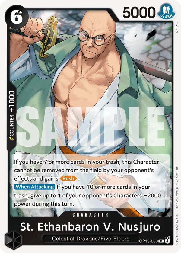 St. Ethanbaron V. Nusjuro OP13-080 – One Piece Card Game Character