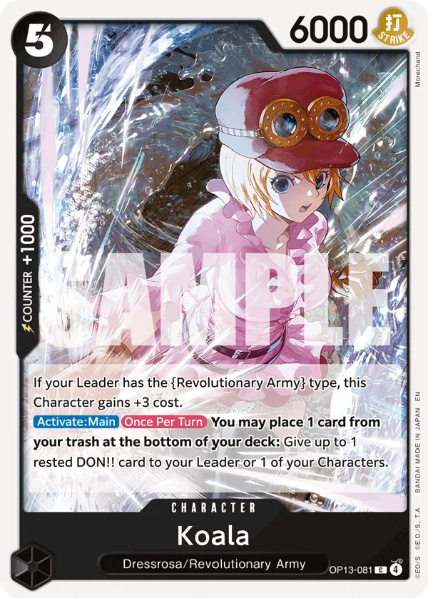 Koala OP13-081 – One Piece Card Game Character