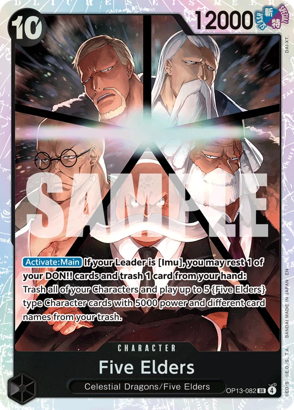 Five Elders OP13-082 – One Piece Card Game Character