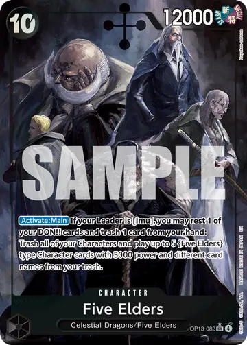 Five Elders OP13-082 (Alternate art)