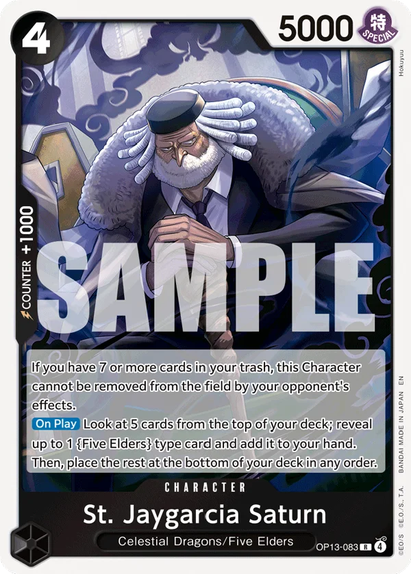 St. Jaygarcia Saturn OP13-083 – One Piece Card Game Character