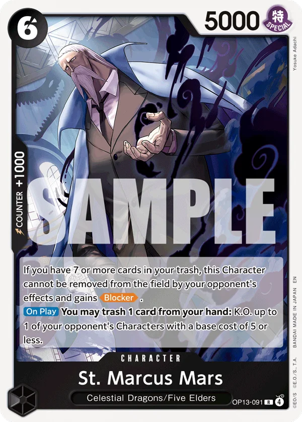 St. Marcus Mars OP13-091 – One Piece Card Game Character