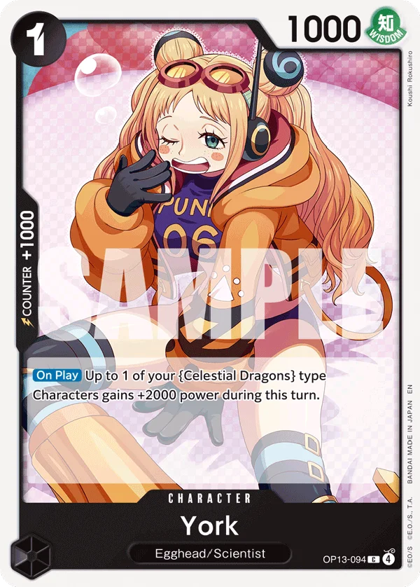 York OP13-094 – One Piece Card Game Character