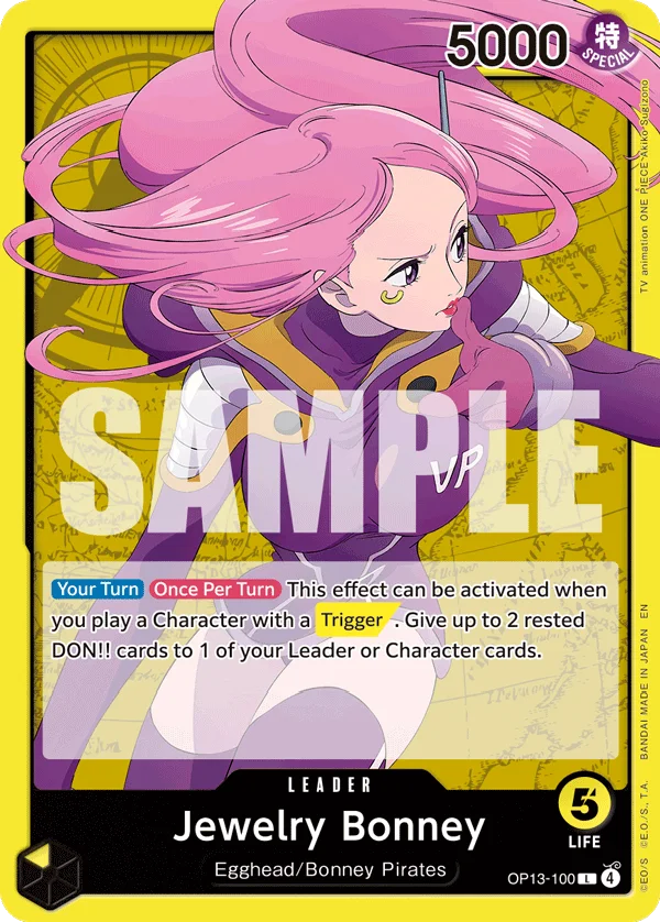 Jewelry Bonney OP13-100 – One Piece Card Game Leader