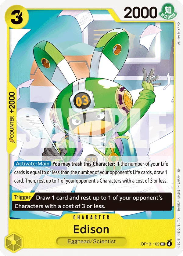 Edison OP13-102 – One Piece Card Game Character
