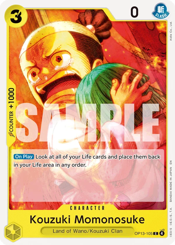 Kouzuki Momonosuke OP13-105 – One Piece Card Game Character