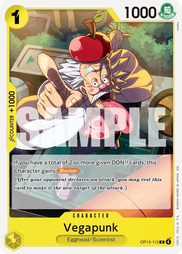 Vegapunk OP13-112 – One Piece Card Game Character