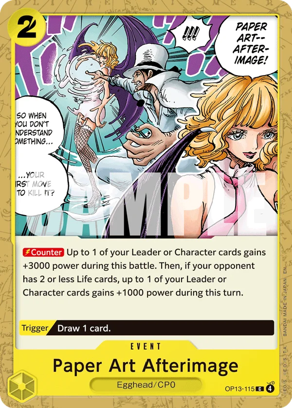 Paper Art Afterimage OP13-115 – One Piece Card Game Event