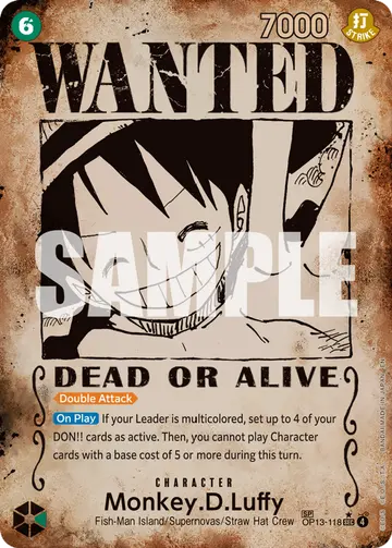 Monkey.D.Luffy OP13-118 (Alternate art)