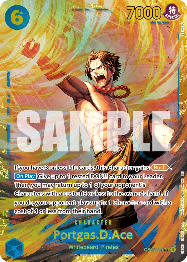 Portgas.D.Ace OP13-119 – One Piece Card Game Character