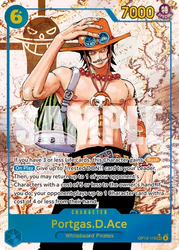 Portgas.D.Ace OP13-119 (Alternate art)