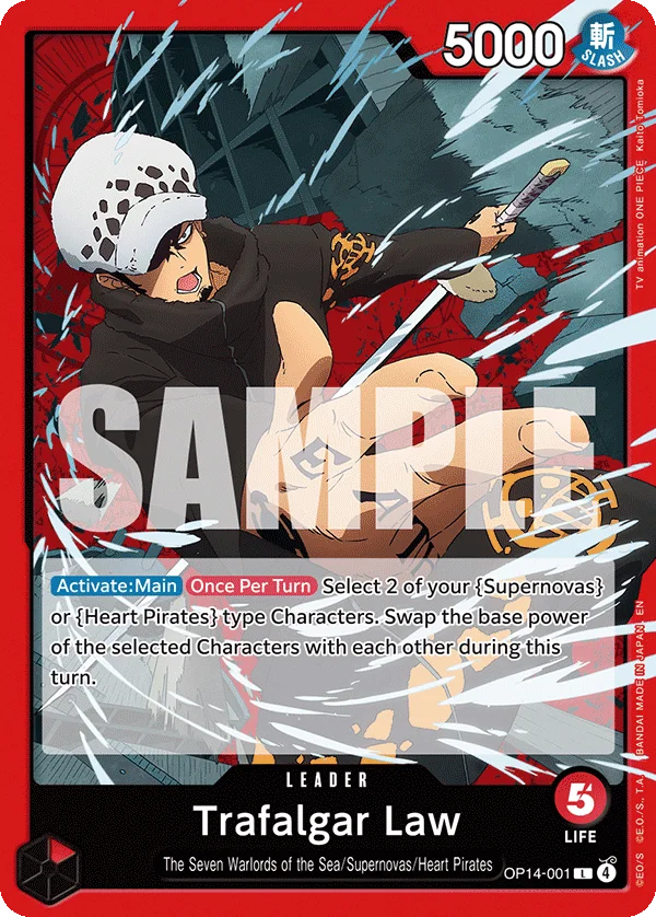 Trafalgar Law OP14-001 – One Piece Card Game Leader