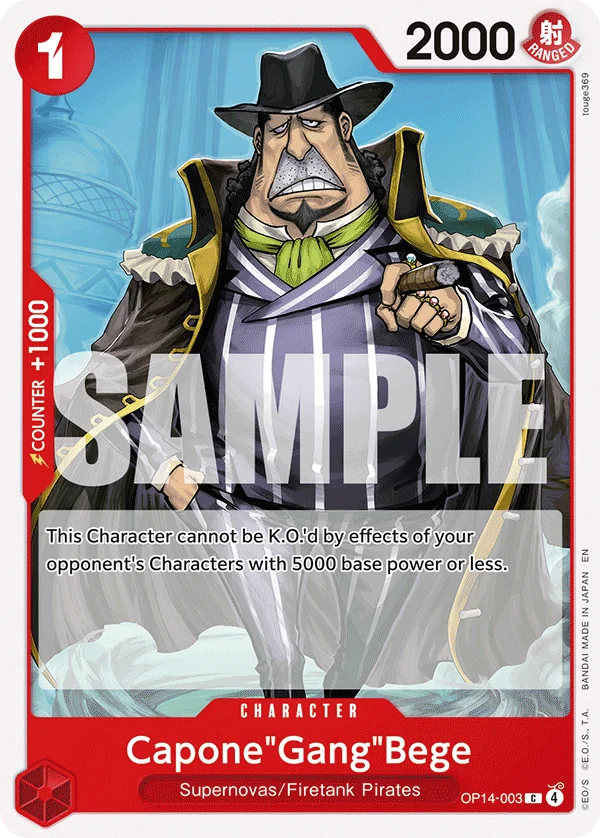 Capone"Gang"Bege OP14-003 – One Piece Card Game Character