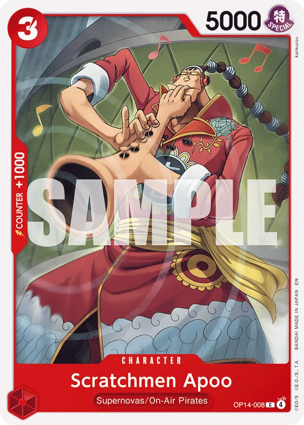Scratchmen Apoo OP14-008 – One Piece Card Game Character