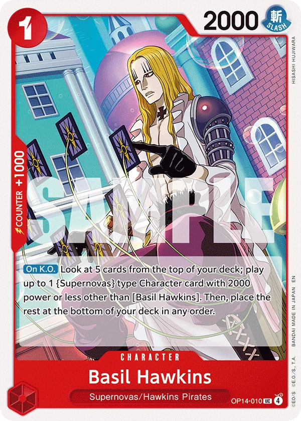 Basil Hawkins OP14-010 – One Piece Card Game Character