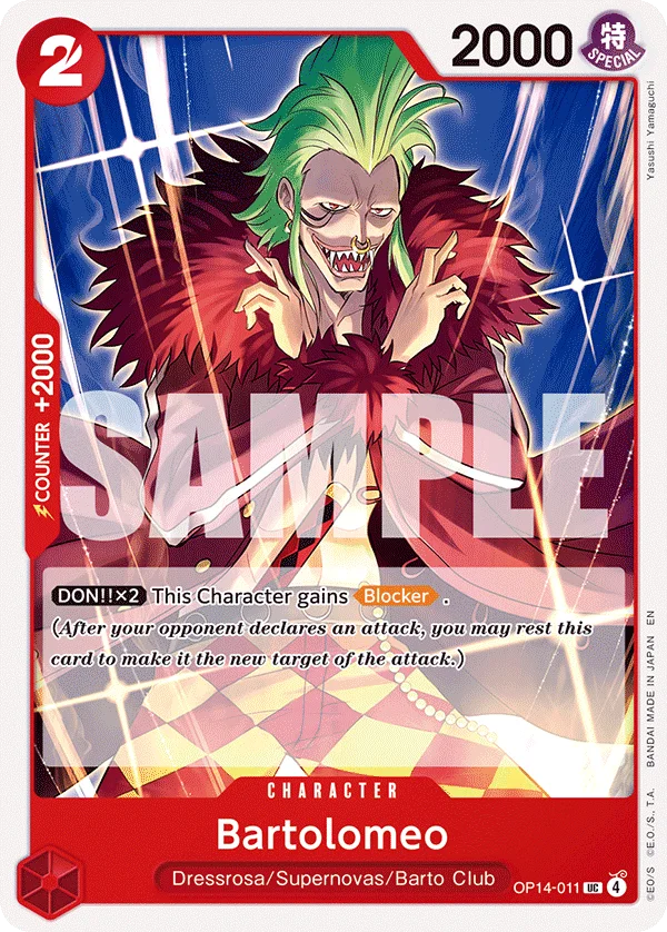 Bartolomeo OP14-011 – One Piece Card Game Character