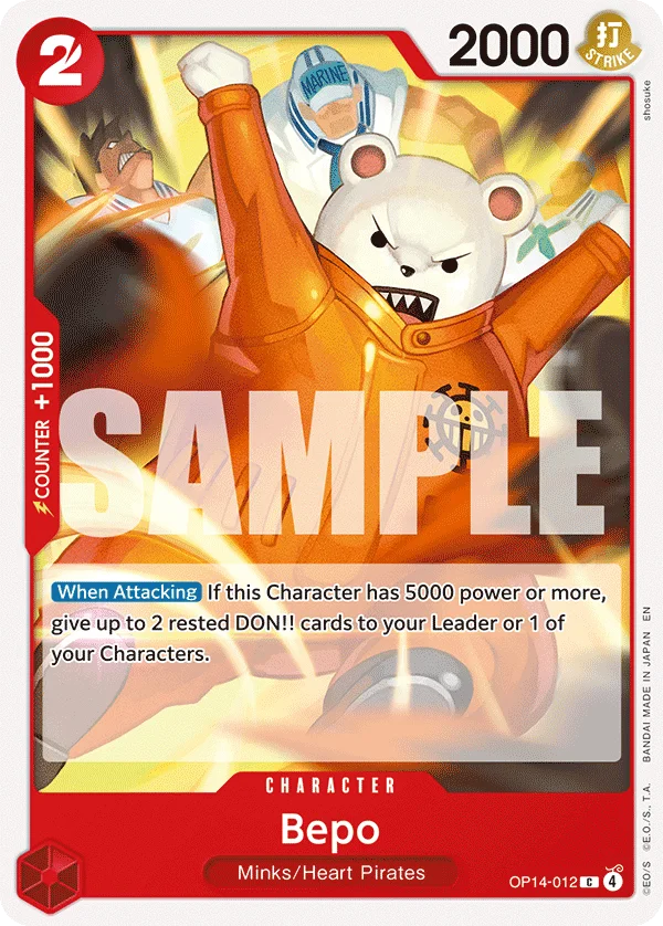 Bepo OP14-012 – One Piece Card Game Character