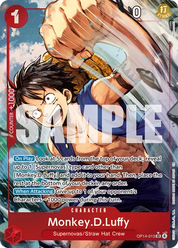 Monkey.D.Luffy OP14-013 (Alternate art)