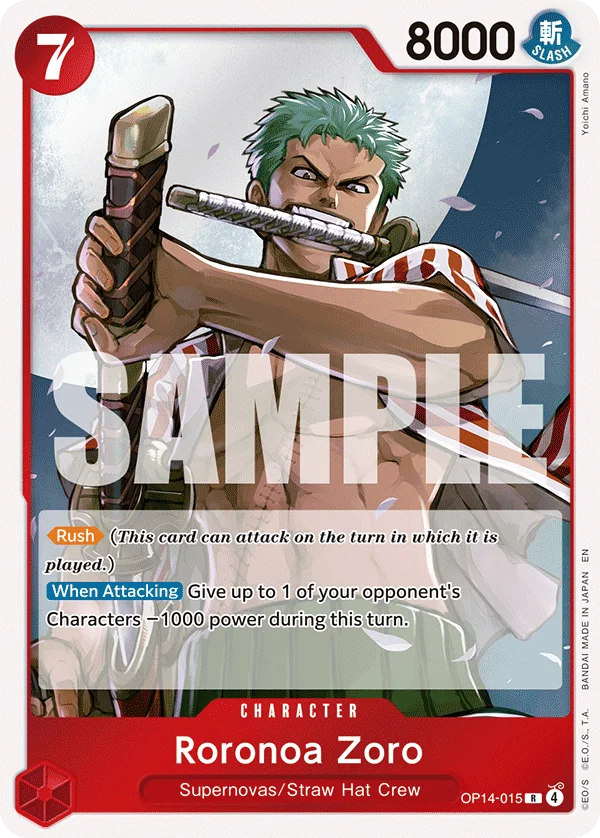 Roronoa Zoro OP14-015 – One Piece Card Game Character