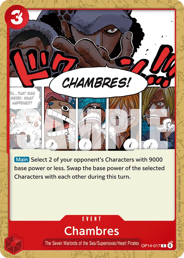 Chambres OP14-017 – One Piece Card Game Event