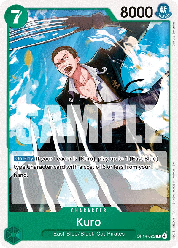Kuro OP14-025 – One Piece Card Game Character