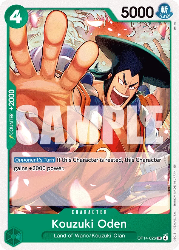 Kouzuki Oden OP14-026 – One Piece Card Game Character