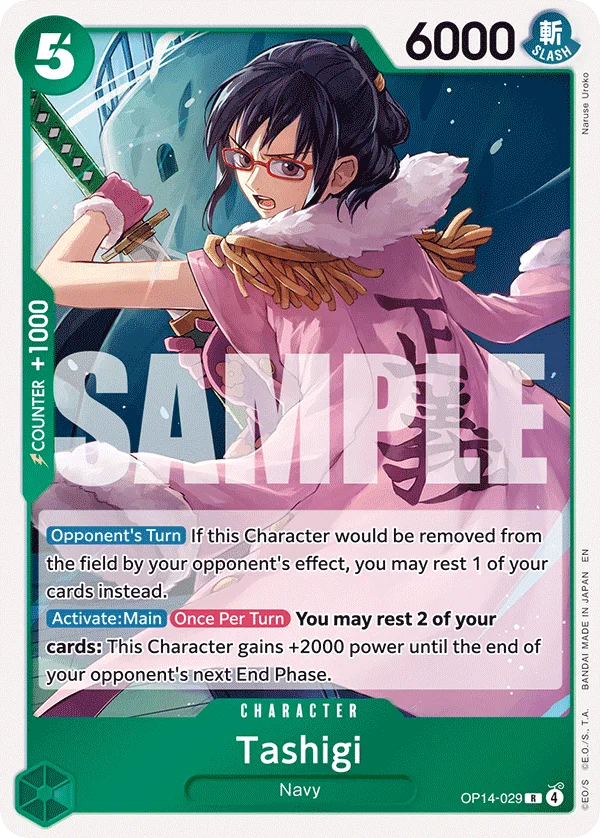 Tashigi OP14-029 – One Piece Card Game Character
