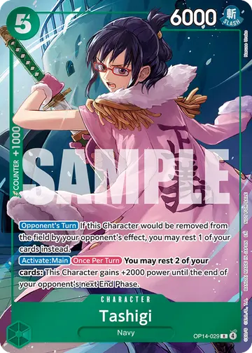 Tashigi OP14-029 (Alternate art)