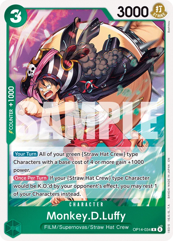 Monkey.D.Luffy OP14-034 – One Piece Card Game Character