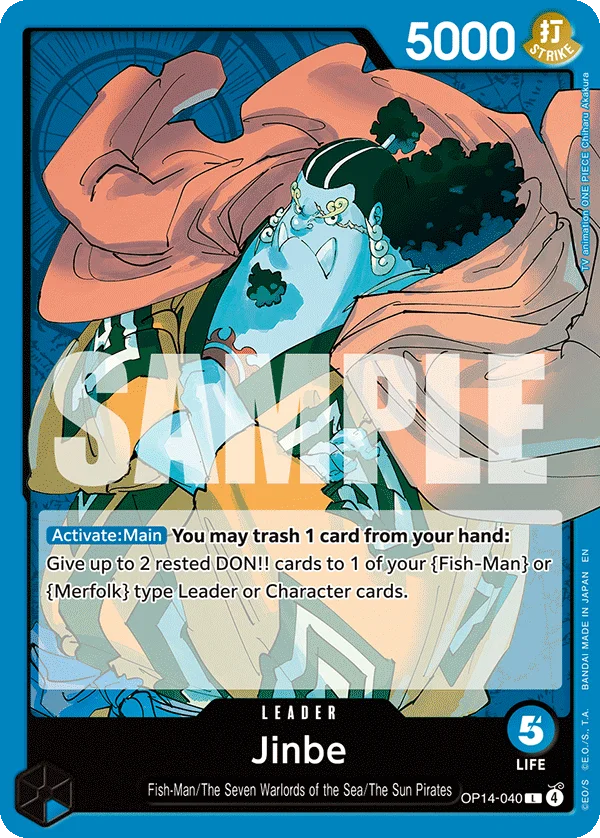 Jinbe OP14-040 – One Piece Card Game Leader