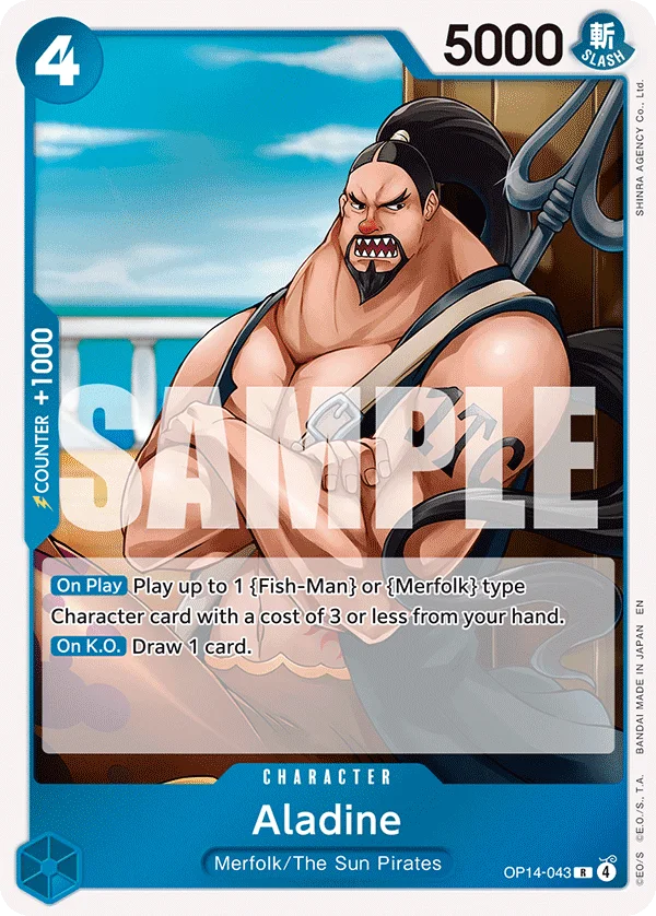Aladine OP14-043 – One Piece Card Game Character