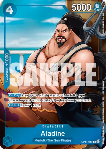 Aladine OP14-043 (Alternate art)