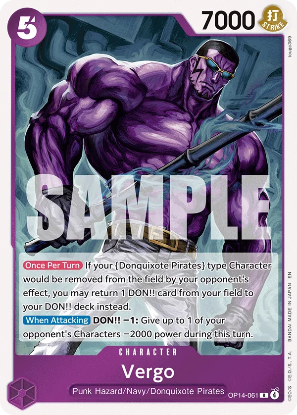 Vergo OP14-061 – One Piece Card Game Character