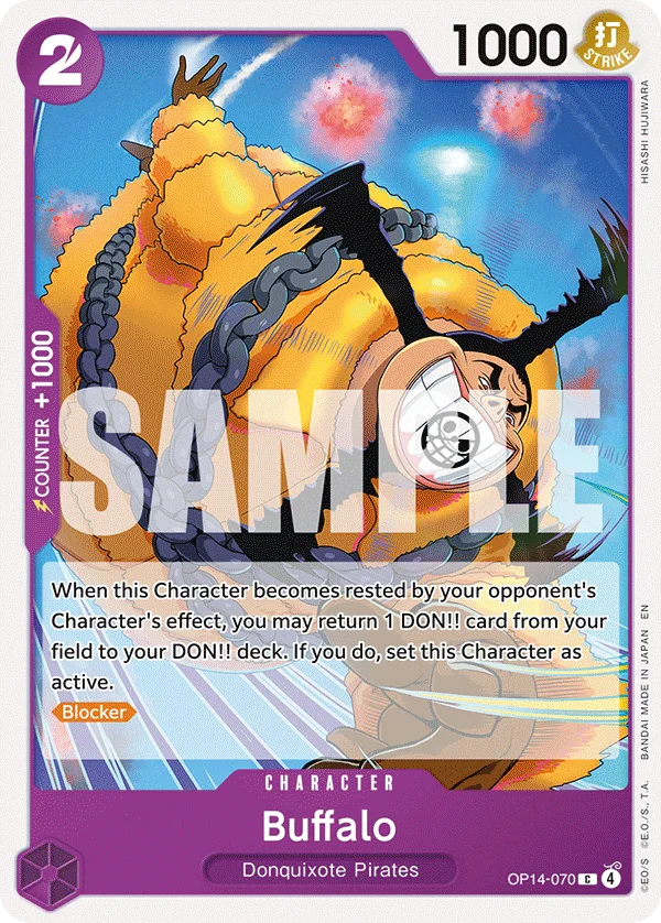Buffalo OP14-070 – One Piece Card Game Character