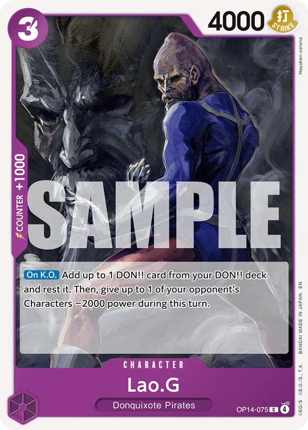Lao.G OP14-075 – One Piece Card Game Character