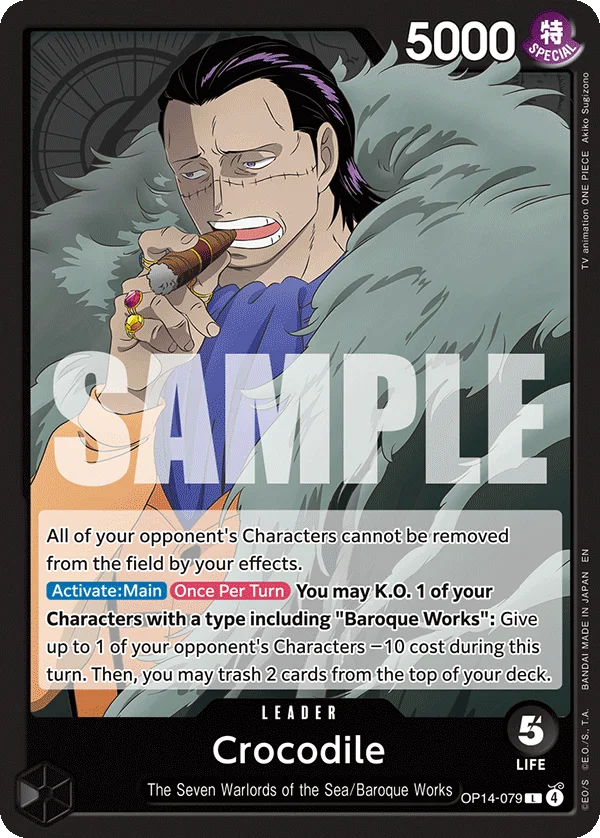 Crocodile OP14-079 – One Piece Card Game Leader