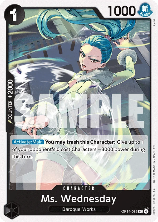 Ms. Wednesday OP14-083 – One Piece Card Game Character
