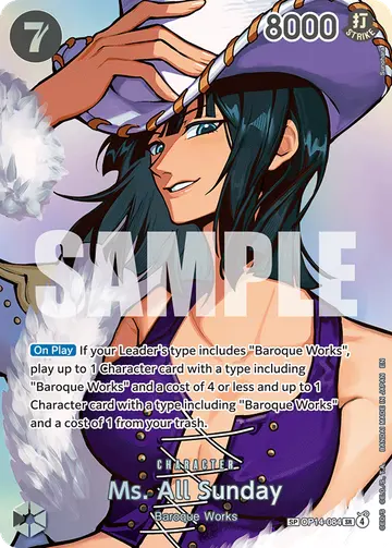 Ms. All Sunday OP14-084 (Alternate art)