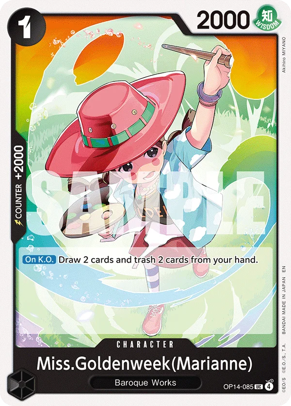 Miss.Goldenweek(Marianne) OP14-085 – One Piece Card Game Character
