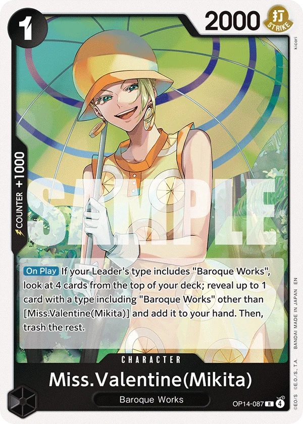 Miss.Valentine(Mikita) OP14-087 – One Piece Card Game Character